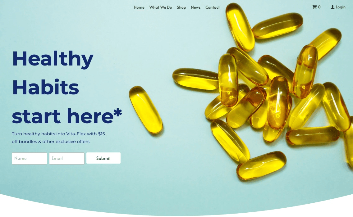 null Healthy Habits Template: Add Contact Form on Your Healthcare Website